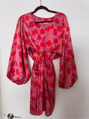 Show Me Your MUMU Christina Mini Dress in Smooch Floral size XL